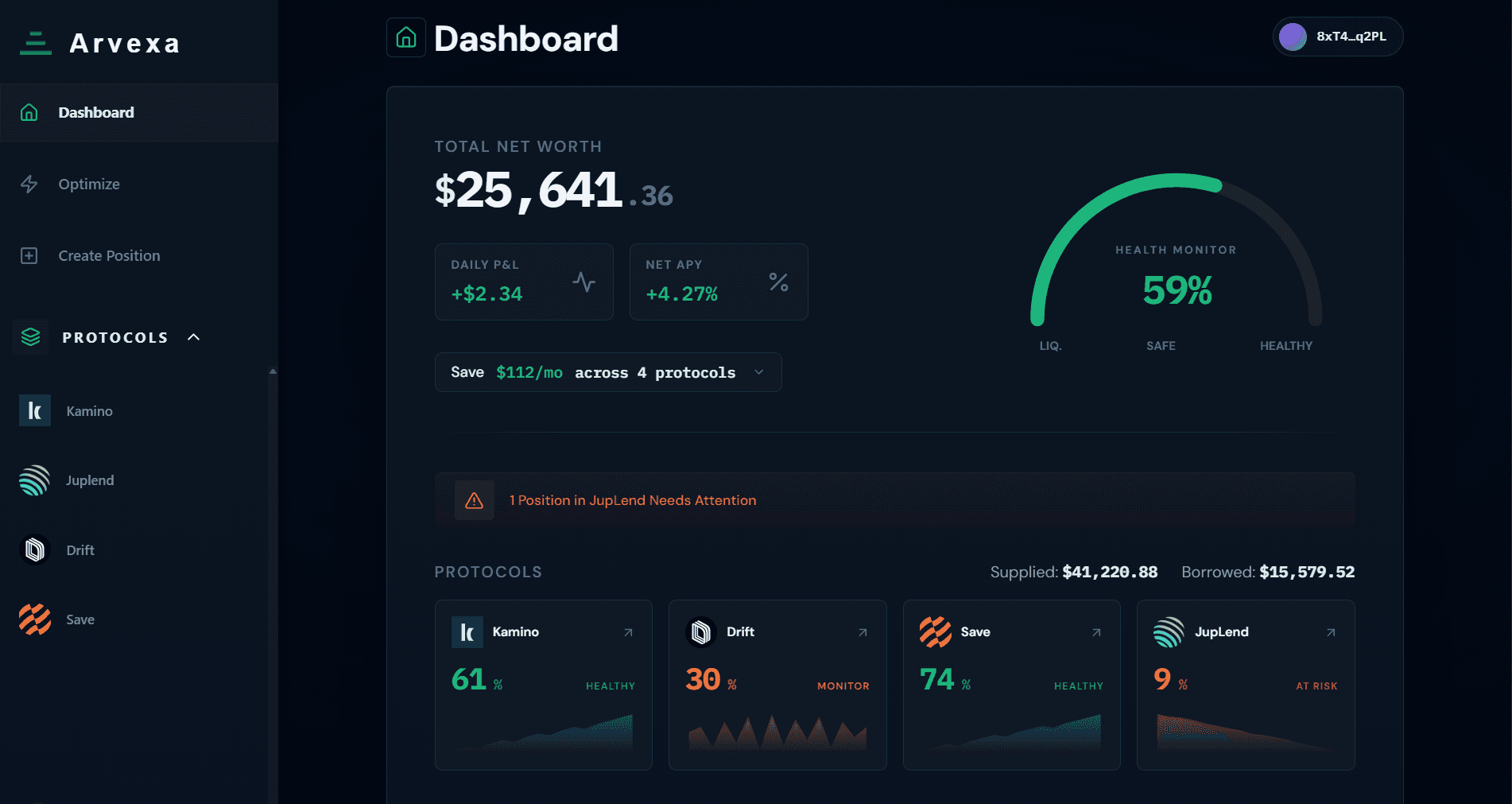 Arvexa Dashboard